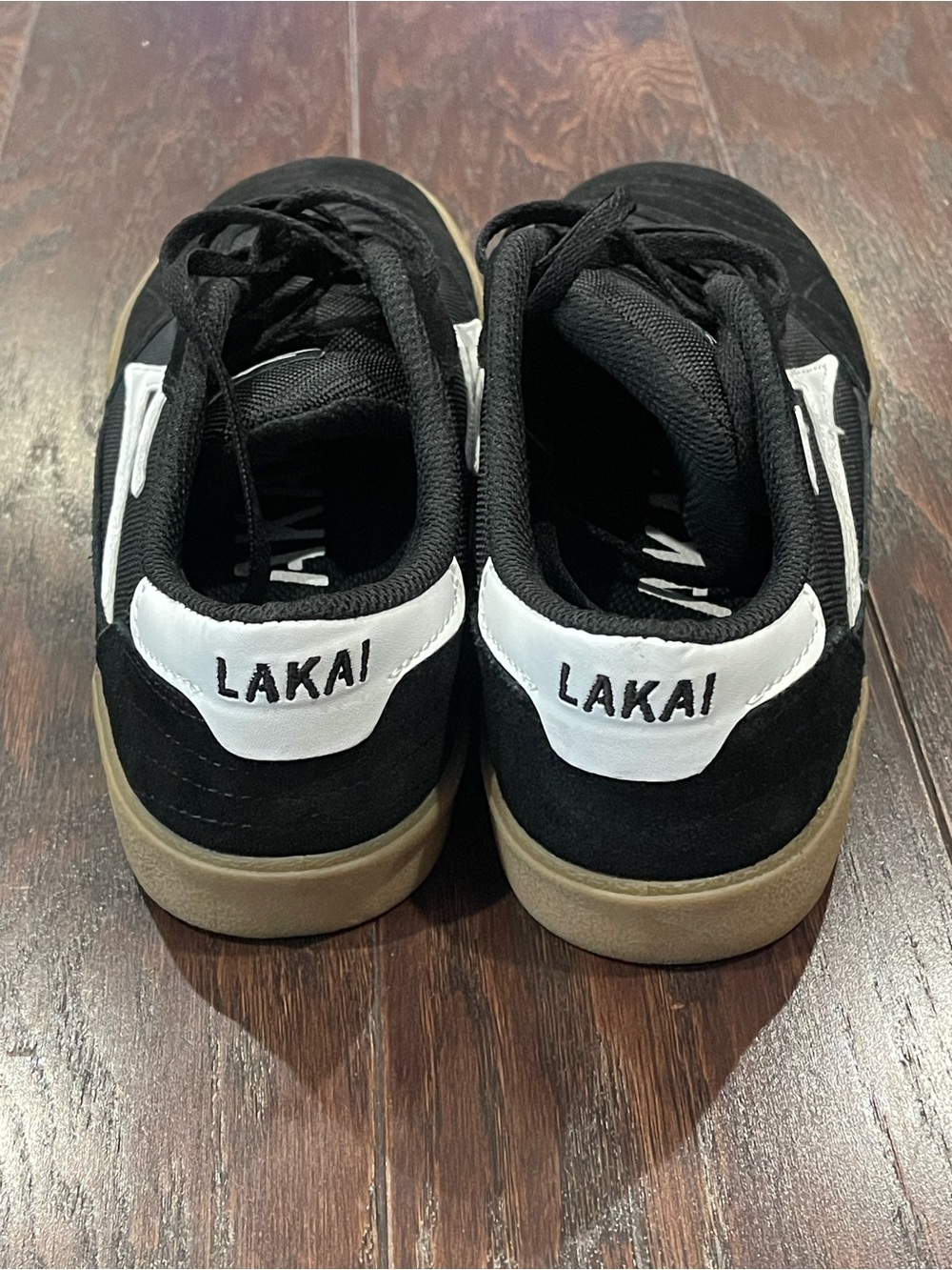 Lakai Cambridge Suede Black/Gum Sole Men Size 10 - Picture 2 of 8